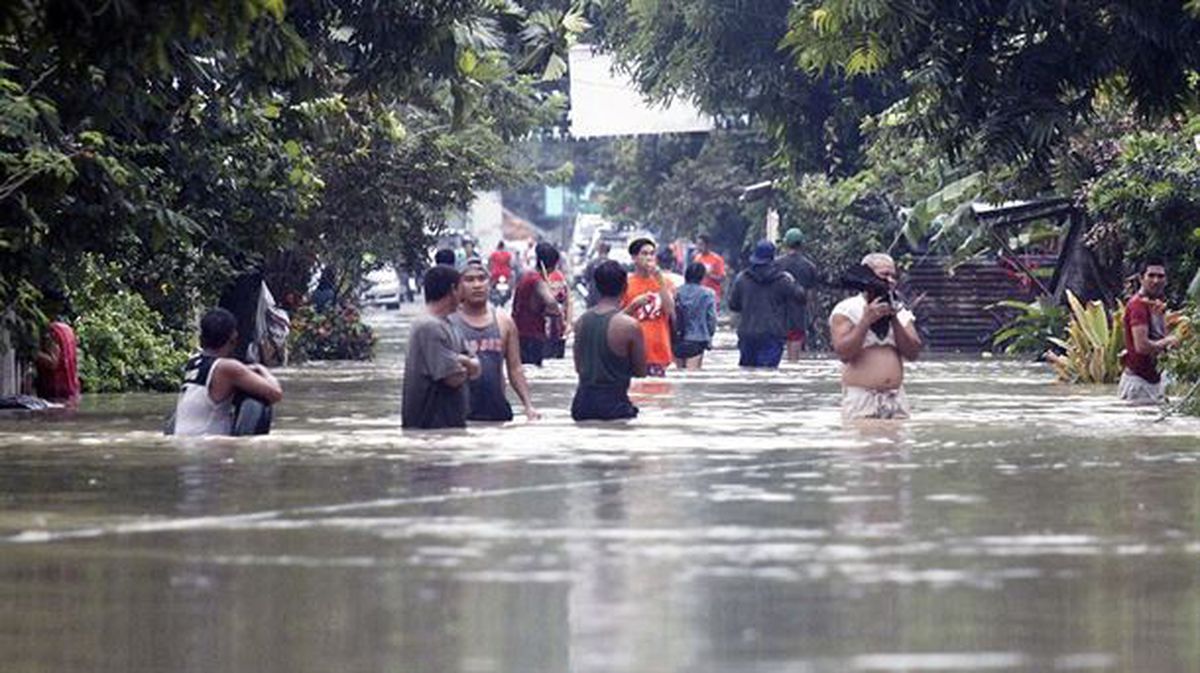 Inundaciones en el este de Filipinas.