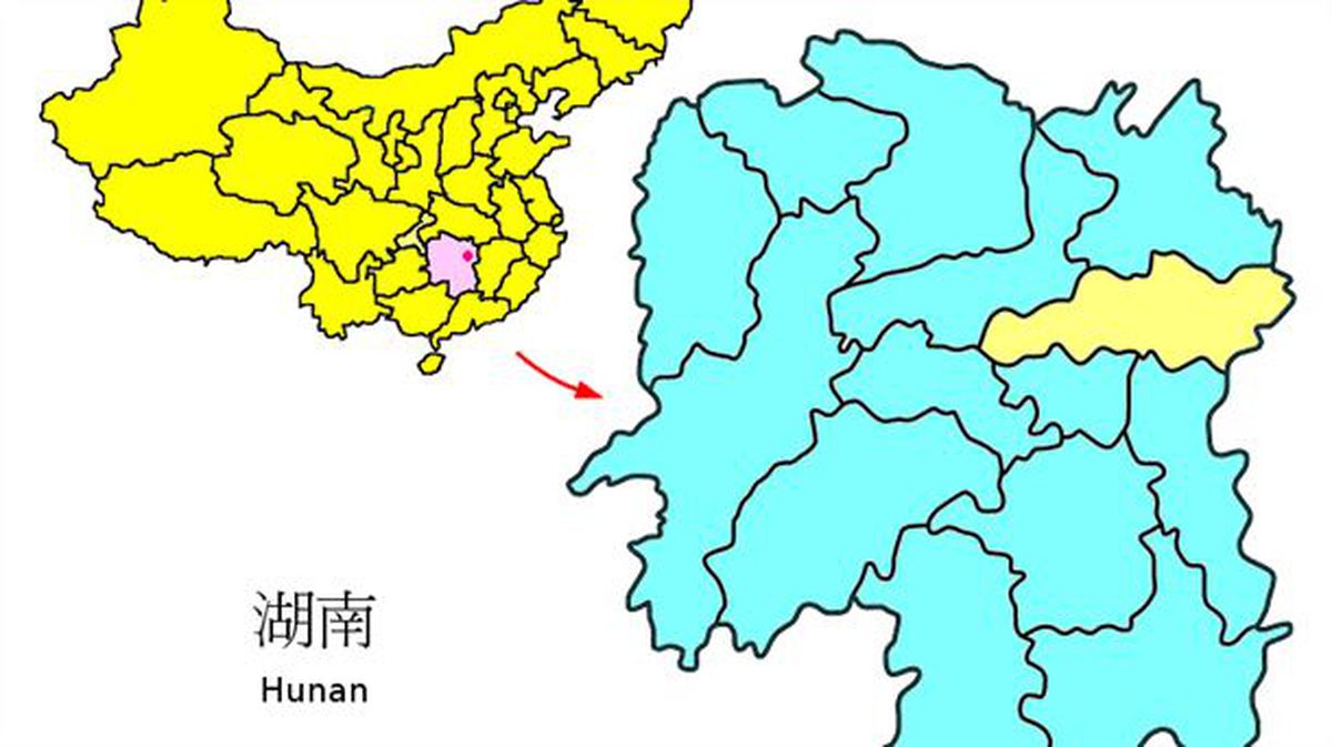 Changsharen kokapenaren mapa.