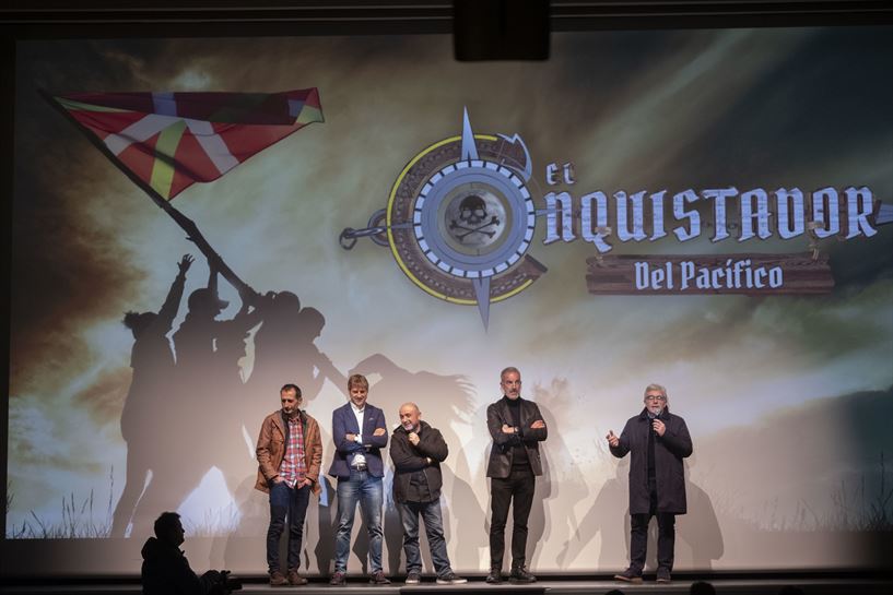 Preestreno del primer episodio de 'El Conquistador del Pacífico' en Bilbao