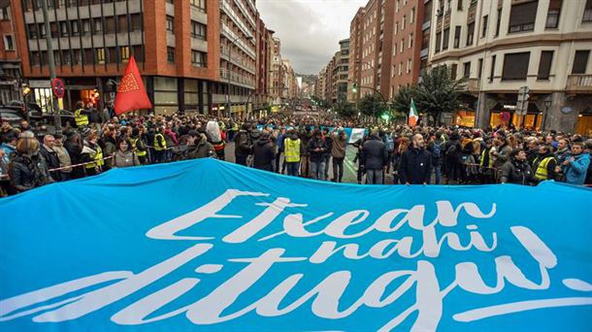 Manifestación en Bilbao. 