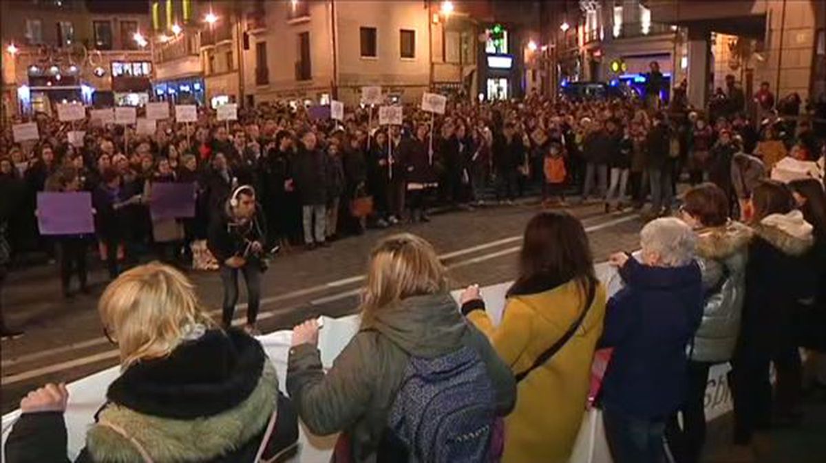 Pamplona protesta contra los ataques de Vox a la igualdad en Andalucía