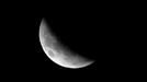 Eclipse total de luna en Argentina. Foto: EFE.