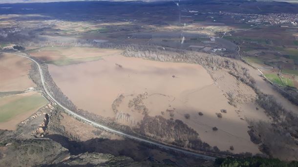 Imagen del río Ebro a su paso por Mendavia