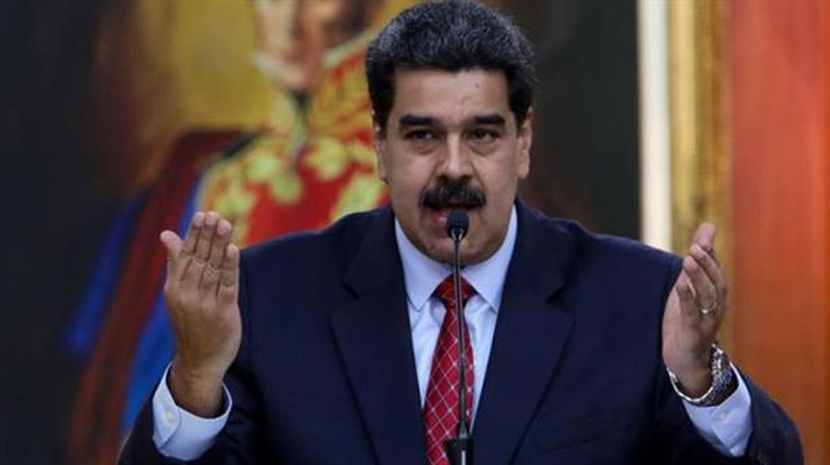 El jefe de Estado de Venezuela, Nicolás Maduro, en el palacio de Miraflores. Foto: EFE