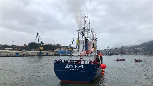 El barco de rescate 'Aita Mari'. Foto: EITB