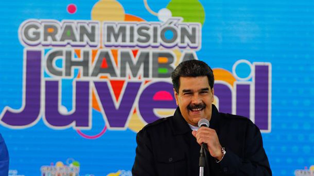 Nicolas Maduro hoy, en su programa de televisión.