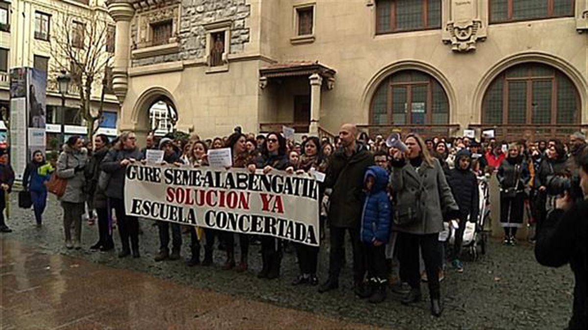 Protesta en Vitoria