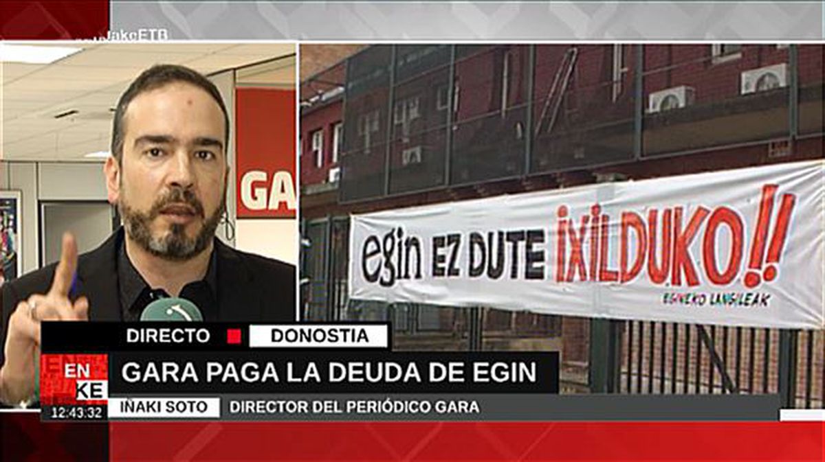 Iñaki Soto: 'Garzón lo que quería era cerrar Egin y ahora quieren cerrar Gara'