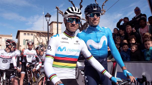 Mkel Landa y Alejandro Valverde