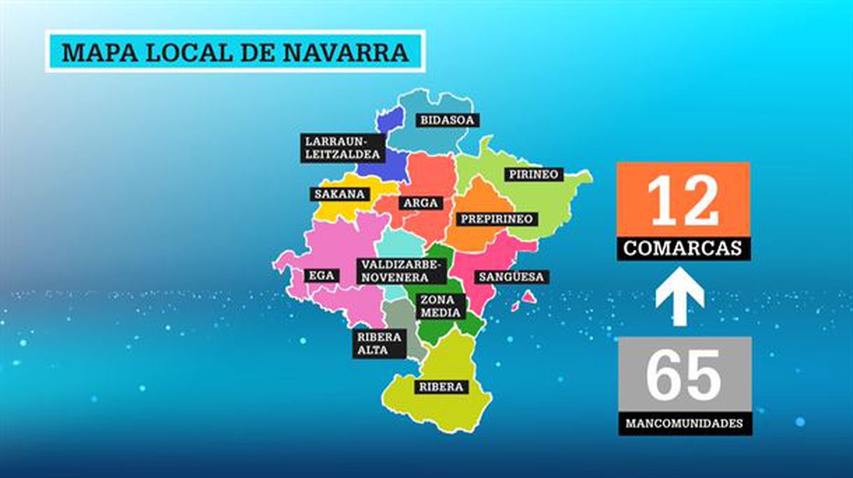 Así será el nuevo mapa local de Navarra
