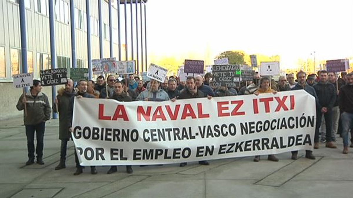 Concentración del comité de La Naval