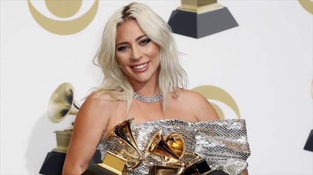 Lady Gaga, 2019 Grammy sarietan. Argazkia: EFE