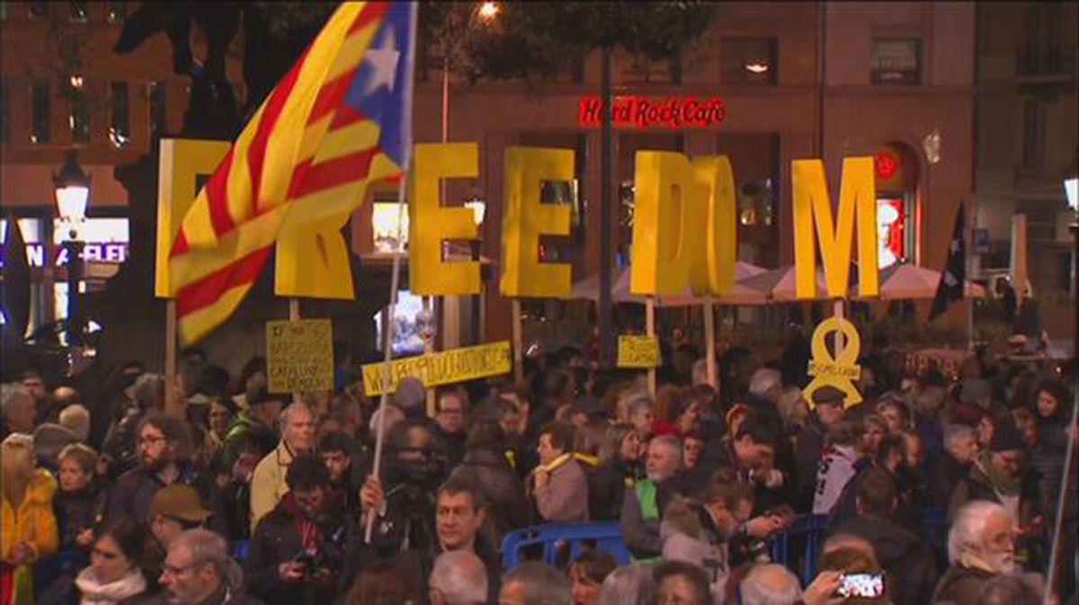 Movilizaciones multitudinarias en Cataluña