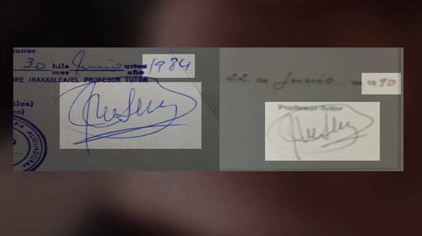 Firmas del profesor acusado por abusos de Salesianos