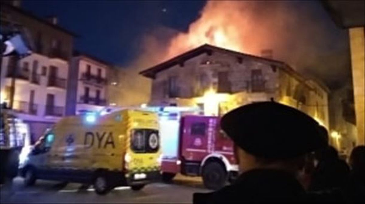 Incendio en Alsasua.