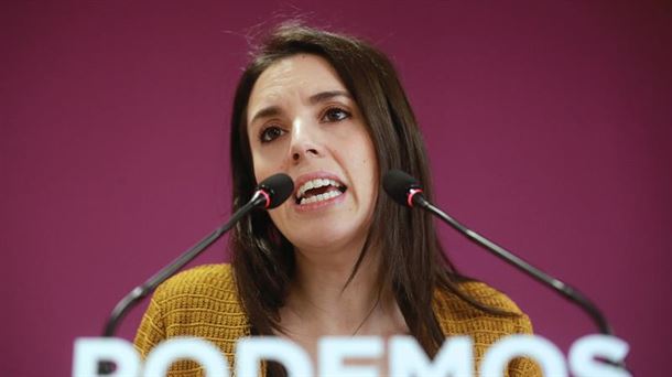 Irene Montero Unidas Podemoseko bozeramailea Diputatuen Kongresuan