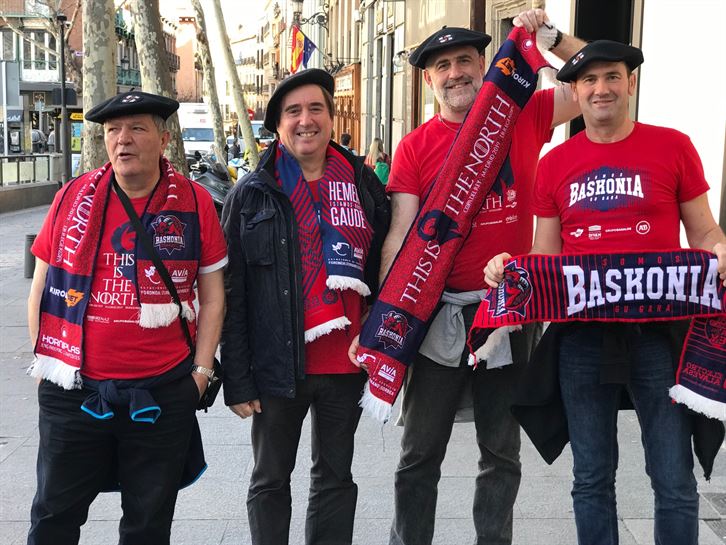 Afición del Baskonia en Madrid