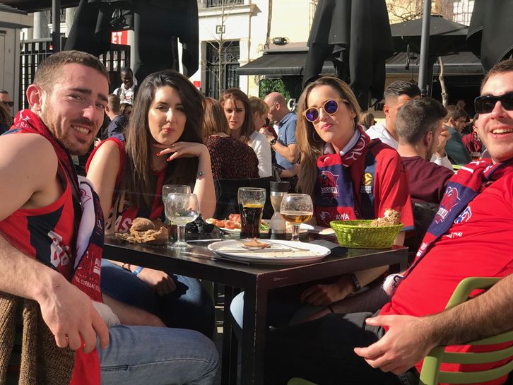 Afición del Baskonia en Madrid