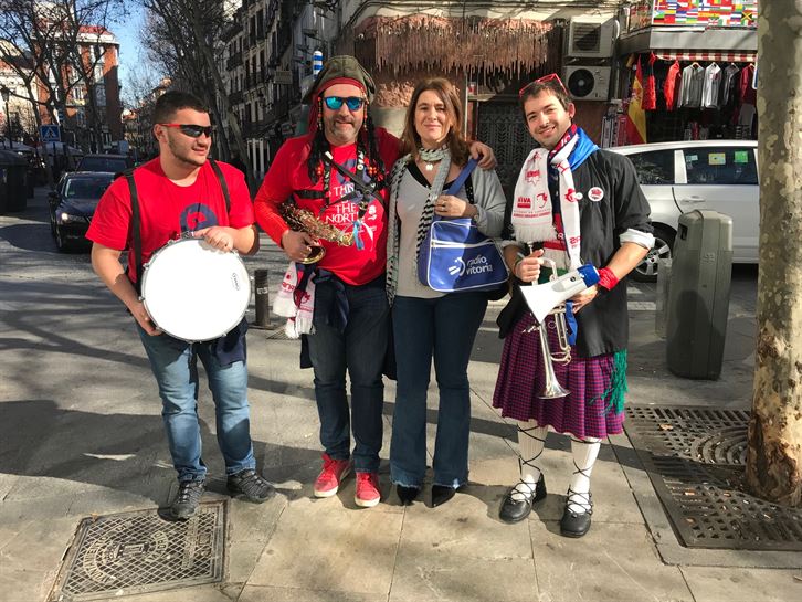 Afición del Baskonia en Madrid