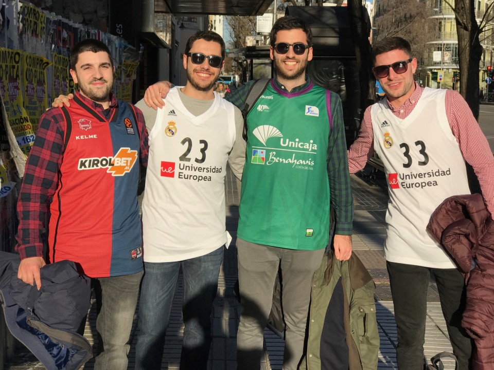 Afición del Baskonia en Madrid