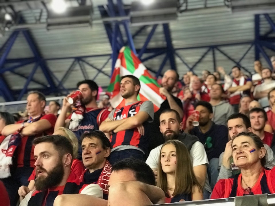 Afición del Baskonia en Madrid