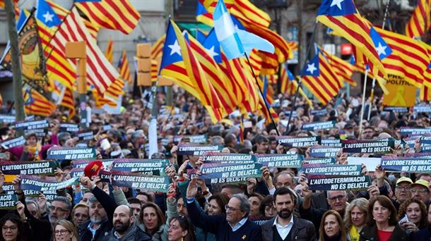 Manifestación en Barcelona. Foto: Efe