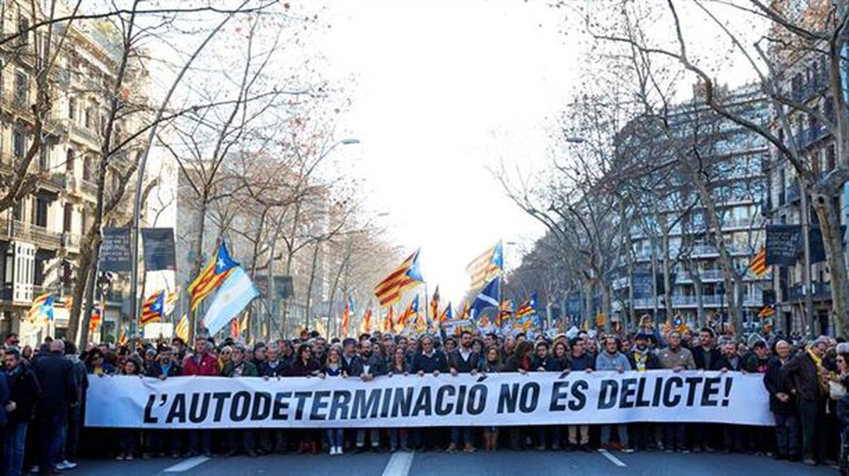 pancarta manifestacion barcelona