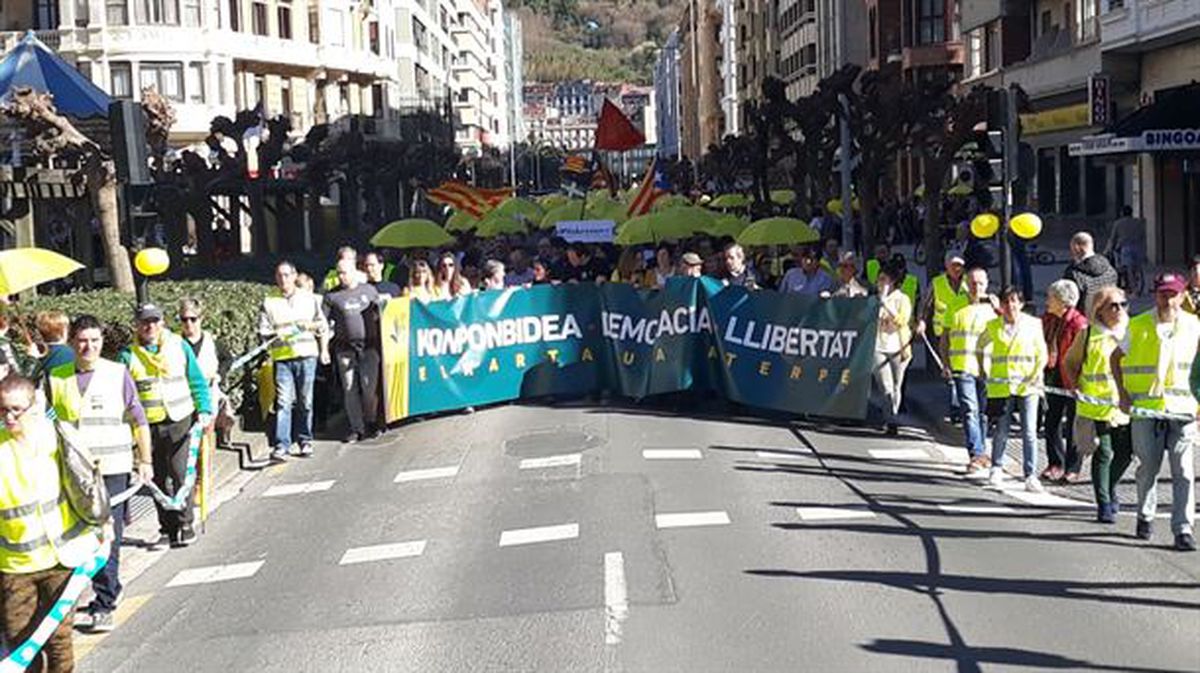 Gur Esku Dago manifestazioa Donostian. Argazkia: Maria Agirre | Euskadi Irratia