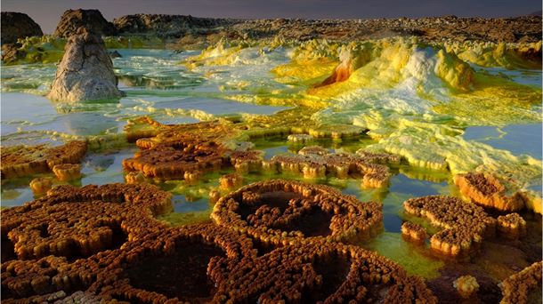 Sistema hidrotermal de Dallol, en Etiopía. / Foto: Olivier Grunewald