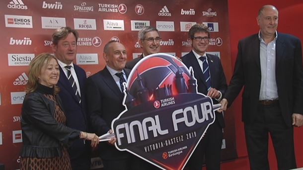 Presentación del logo de la 'Final Four' de Vitoria-Gasteiz