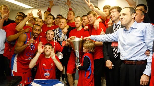 CSKA de Moscú, campeon de la Final Four 2008. Foto: Euroeague.net