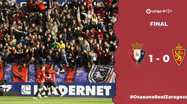 Osasuna - Zaragoza (1-0). Foto: @CAOsasuna 