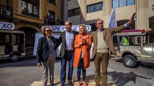 Alonso, en el acto de Getxo. Foto: Efe