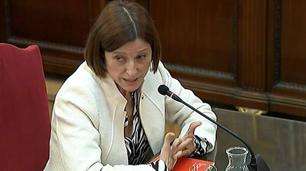 Carme Forcadell durante el juició del procés.