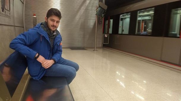 Aritz Aguiar Abatxoloko metro geltokian