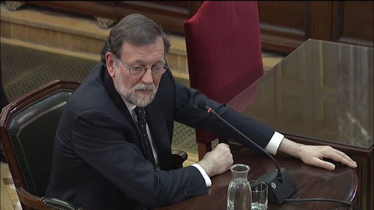 Mariano Rajoy durante el juicio.