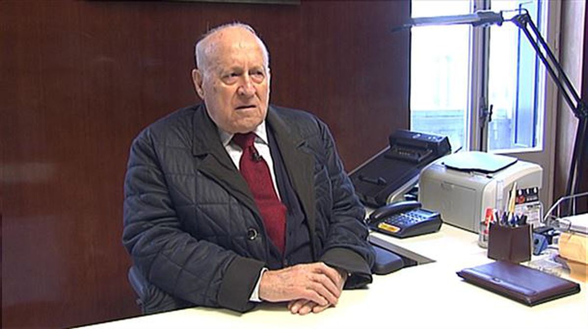 El expresidente del EBB, Xabier Arzalluz. Imagen obtenida de un vídeo de EiTB.