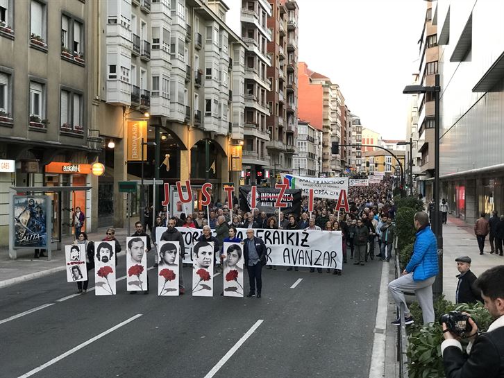Manifestación 3 de marzo en la calle Paz