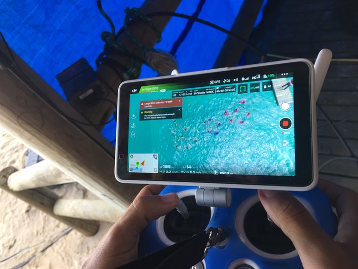 Grabando el juego de mantenerse a flote