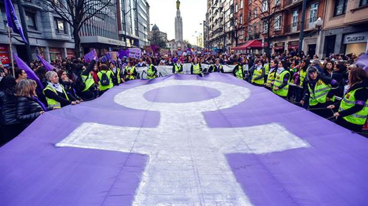 Manifestación del 8M en Bilbao.