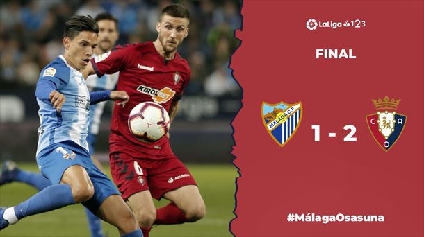 Osasuna ha ganado en casa del Málaga. Foto: @caosasuna