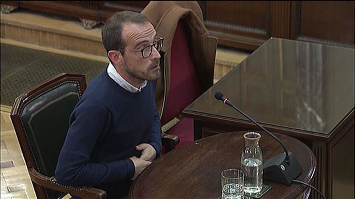 El responsable de Difusión de la Generalitat, Jaume Mestre, durante su declaración