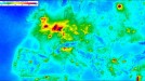 Mapa de contaminación por dióxido de nitrógeno. Europa Occidental title=