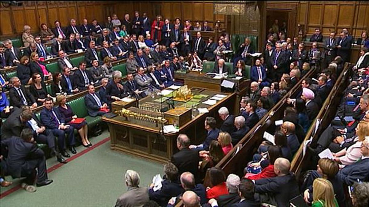 El Parlamento británico está cerrado desde el pasado 10 de septiembre. Foto de un vídeo de EiTB.