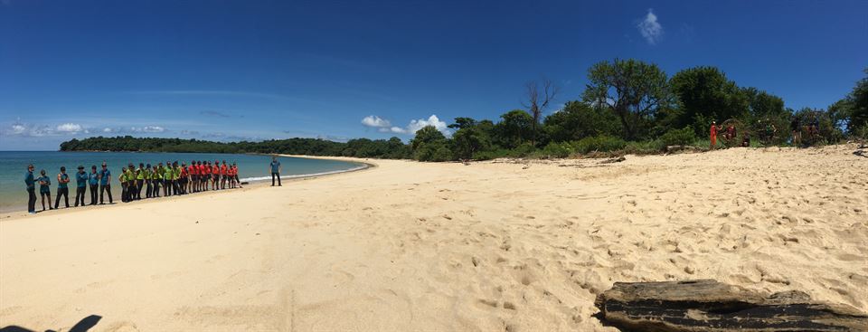 Playa donde se grabó el juego de las esferas