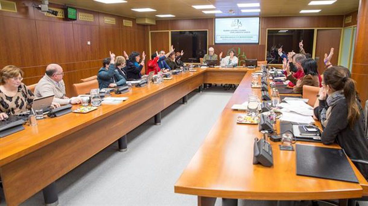 Una votación en la Comisión de Derechos Humanos del Parlamento Vasco.