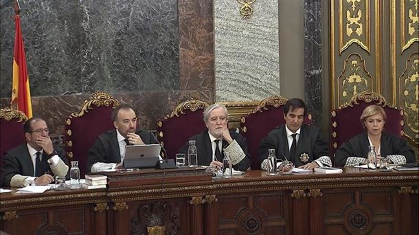 El tribunal del juicio del 'procés'.