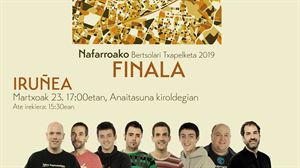 Nafarroako Bertsolari Txapelketako finala, arratsaldean, ETBn eta eitb.eus-en
