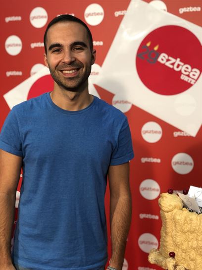 Alain Perez en el 29 aniversario de Gaztea