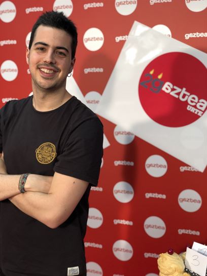 Julen Idigoras en el 29 aniversario de Gaztea